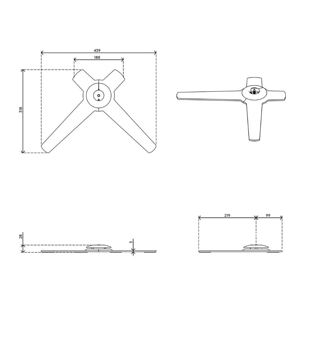 Viewlite Desk Plate