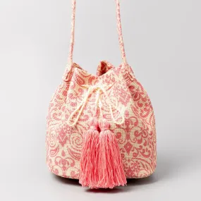Vintage Print Bucket Bag