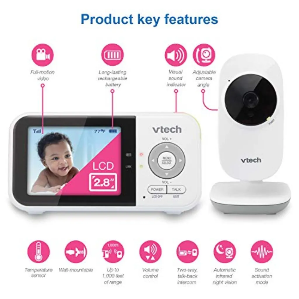 VTECH VM819 SOUND & VIDEO BABY MONITOR