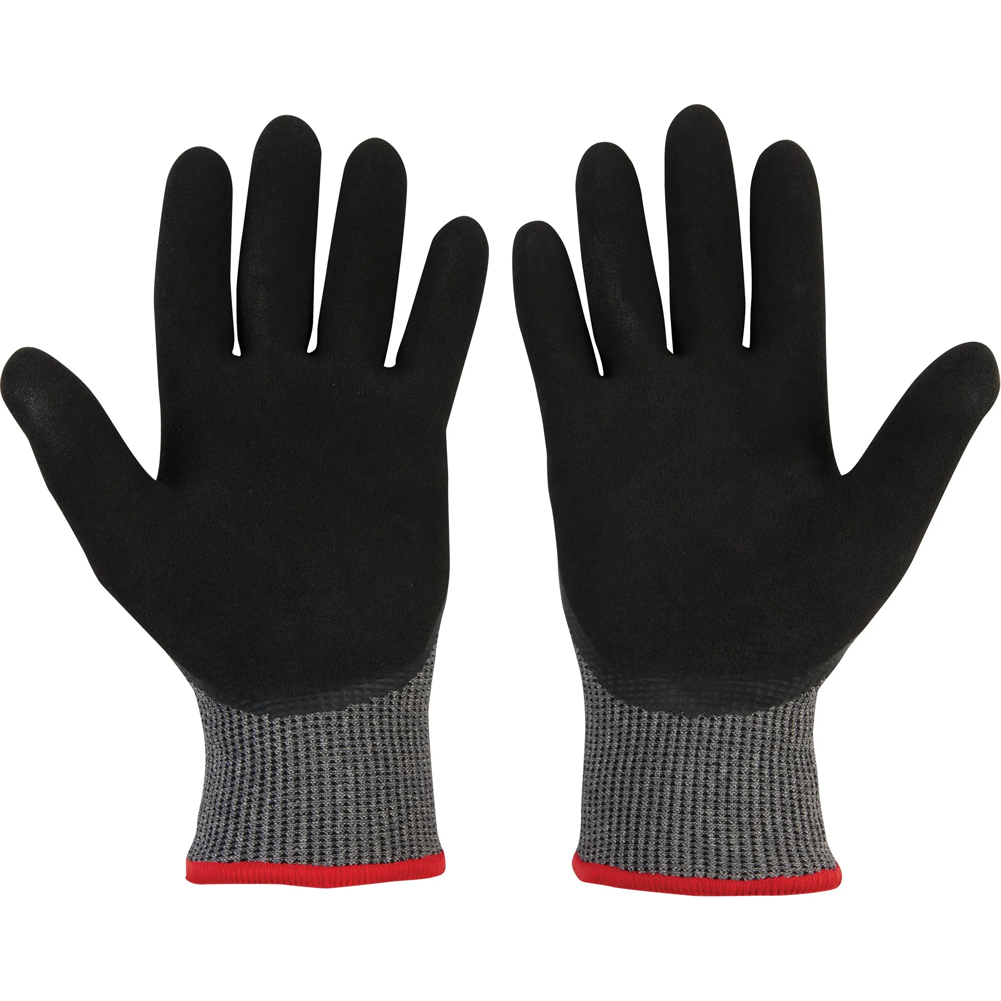 Winter Dipped Gloves, Size 2X-Large, 13 Gauge, Rubber Latex Coated, Nylon Shell, ASTM ANSI Level A5