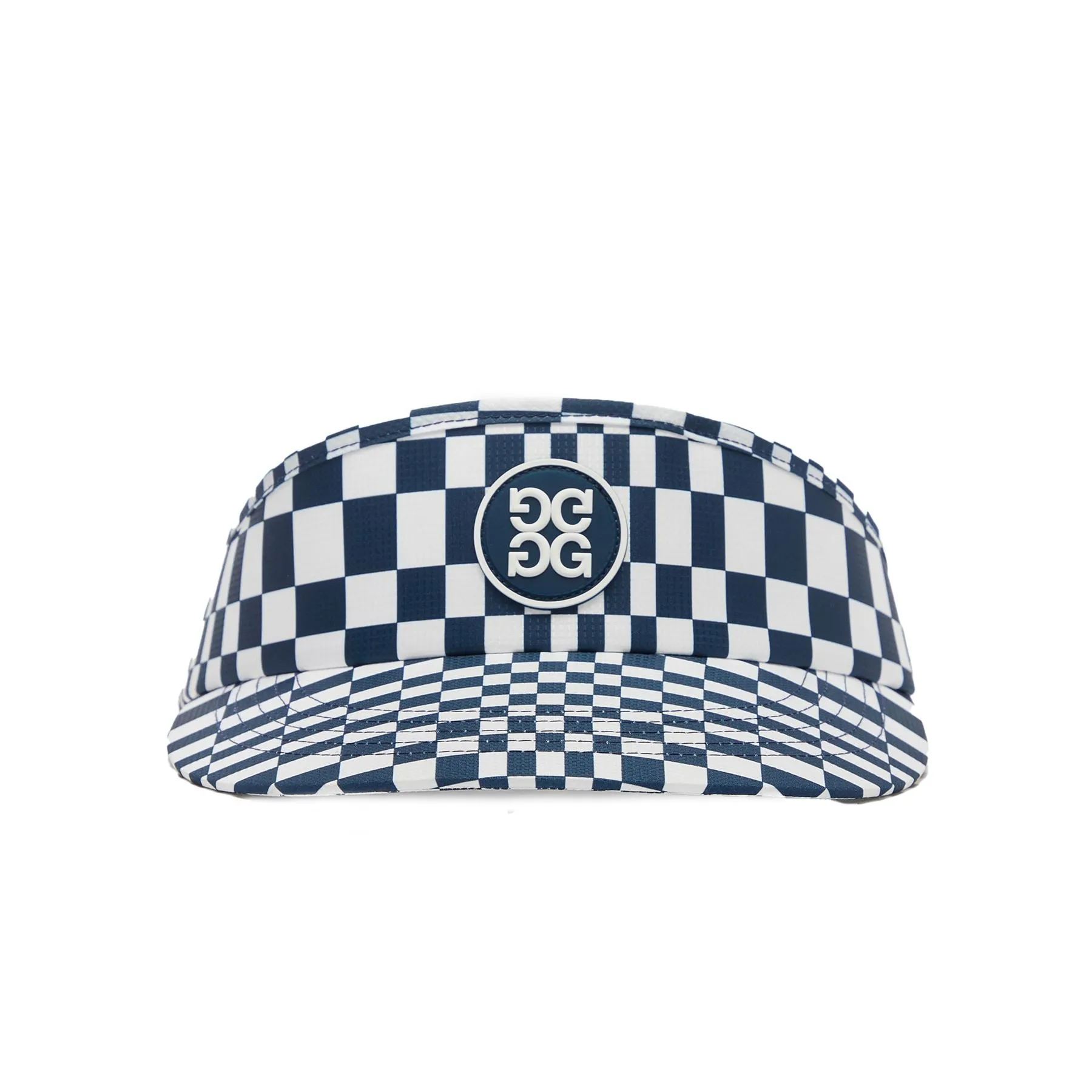 Womens Distorted Check Stretch Twill Visor Twilight - AW23