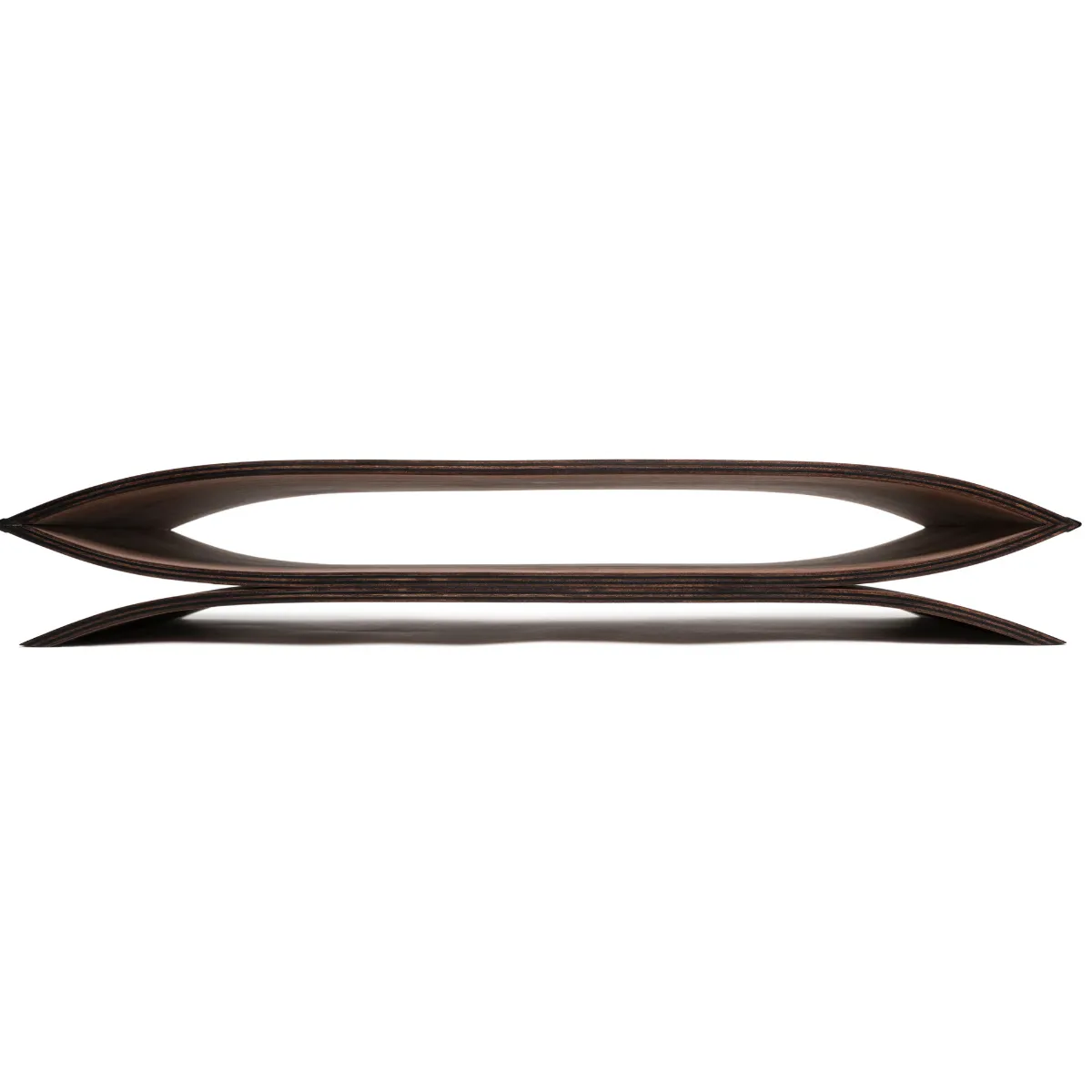 Wood Monitor Stand Curved Design
