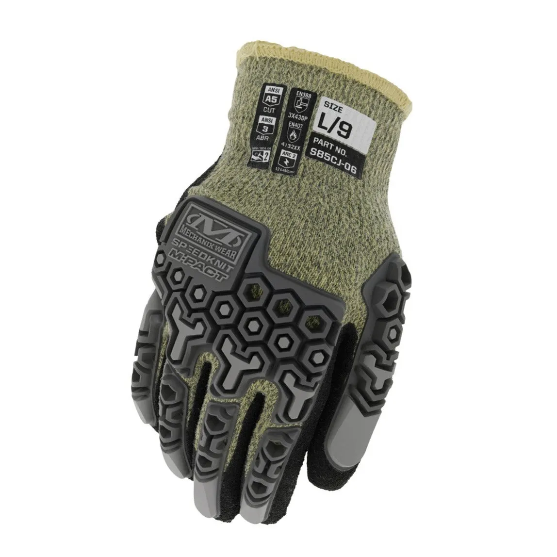 Work Gloves - Mechanix Wear SpeedKnit™ M-Pact® Arc Flash Coated-Knit Work Gloves, S85CJ06