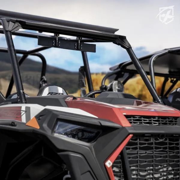 Xprite 17.5" Convex Rear Wide View Tempered Glass Mirror for UTVs with 1.75" Rollbars - UTV-CM-G2